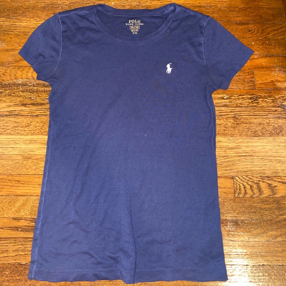 Navy polo shirt